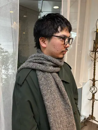 メンズ lot Kanau ハイトーン/デザインのヘアスタイル