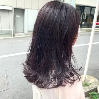 セミロング カラー ヘアアレンジ GO TODAY SHAiRE SALON 原宿verno店所属・完全💗マンツーマン marinのヘアスタイル