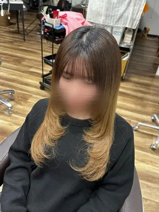 ロング バリエーション所属・森 音遠のヘアスタイル