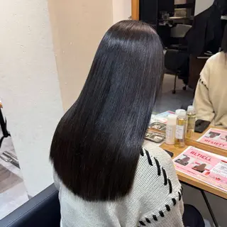 セミロング 髪質改善透明感カラー ayukaのヘアスタイル