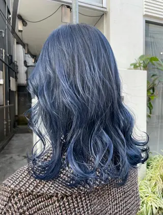 ロング カラー 風香🪼レイヤー カット/艶カラーのヘアスタイル