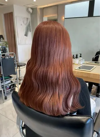 セミロング カラー ヘアアレンジ 艶髪/レイヤーカット 🐣misakiのヘアスタイル