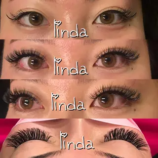 マツエク・マツパ linda lashesのマツエク・マツパデザイン