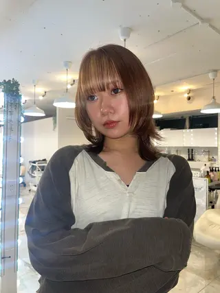 ミディアム カラー @kyoniyy KYONIのヘアスタイル