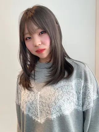 ミディアム カラー mai / linoah˚✧のヘアスタイル