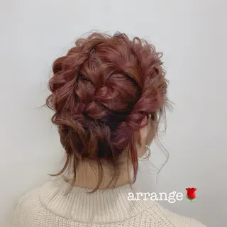 ショート カラー ヘアアレンジ yuka .のヘアスタイル