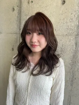 ロング カラー 只野 真衣のヘアスタイル