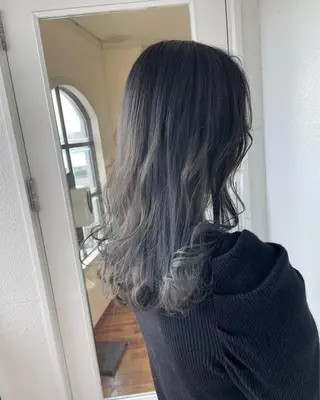 セミロング カラー 大嶋 宏隆のヘアスタイル