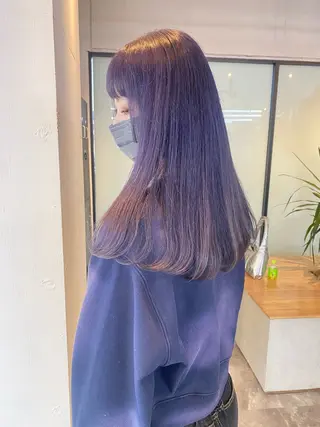 セミロング カラー 韓国ヘア特化 💟 ララア 💟のヘアスタイル