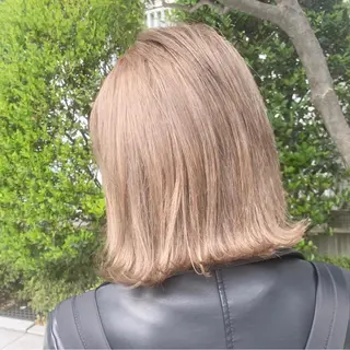 ショート カラー ヘアアレンジ ハイトーン/美髪矯正 🍃大江拓実のヘアスタイル