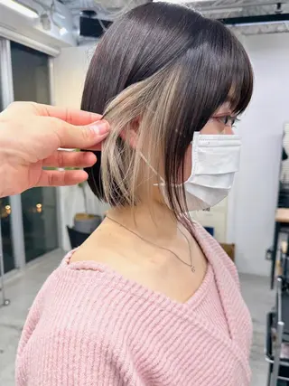 ショート カラー ブリーチダブルカラー 【koide】のヘアスタイル
