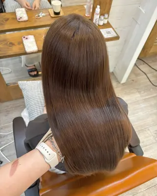 セミロング カラー 広島/ヘアセット /ベージュ/わかなのヘアスタイル