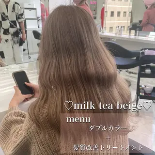 セミロング カラー ヘアアレンジ メンズ 透明感ラベンダー💗 SHOのヘアスタイル