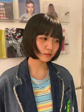 ミディアム 今泉/KAI🦓艶髪 ボブ/ミニボブのヘアスタイル
