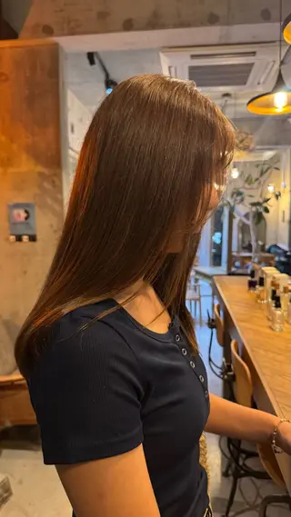 ロング カラー 山城 夢真のヘアスタイル