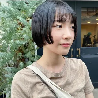 カラー パーマ/透明感カラー 小松のヘアスタイル