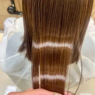 ロング パーマ 店長ハイトーンカラー 柞山史奈のヘアスタイル