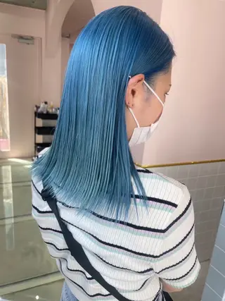 セミロング カラー ヘアアレンジ 💎韓国ヘア/ 艶カラー💎souのヘアスタイル