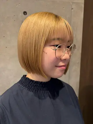 ショート 🍑おおしまくるみ 🍑暖色/ボブのヘアスタイル