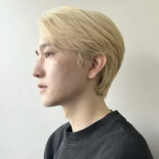 ショート カラー メンズ ハイトーン/パーマ/ メンズ / 櫻本🌐のヘアスタイル