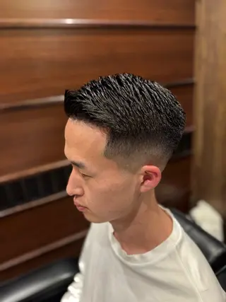 ショート メンズ HIRO GINZA barber shop 横浜店所属・ヒロ銀座　無料 フェード　細内のヘアスタイル