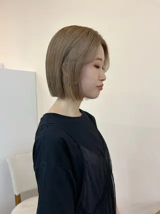 ミディアム カラー 舟橋耀/ブリーチカラ ー/レイヤーカットのヘアスタイル