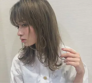 セミロング カラー 完全美髪特化 髪質改善/島　悠輔のヘアスタイル