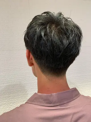 ショート カラー メンズ 【メンズ縮毛矯正】 田中秀斗のヘアスタイル