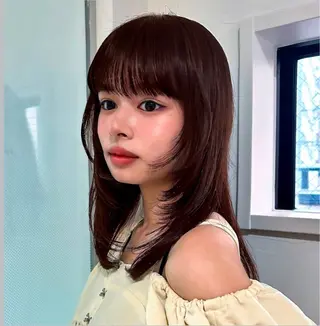 ミディアム 🤍aimi🤍 ウルフ/韓国ヘアのヘアスタイル