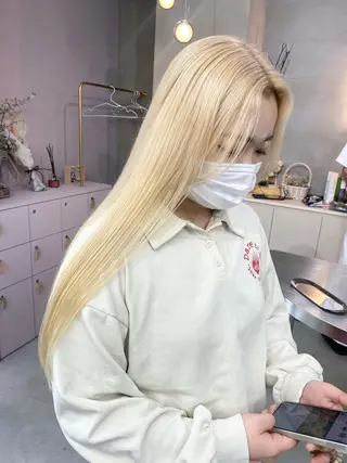 ロング カラー qulim所属・前橋 姫奈のヘアスタイル