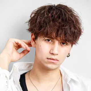 ショート パーマ メンズ 店長⚜️メンズカット パーマ⚜️則次亮哉のヘアスタイル