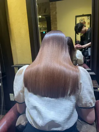 ロング 🧡ミルクティー/ レイヤー🧡ショウナのヘアスタイル