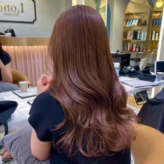 セミロング ♥️透明感×抜け感 ベージュ/佑珠♥️のヘアスタイル