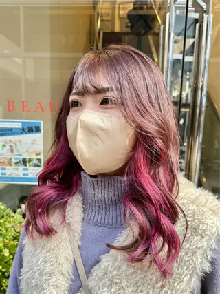 セミロング レイヤー/グレージュ メンズパーマのヘアスタイル