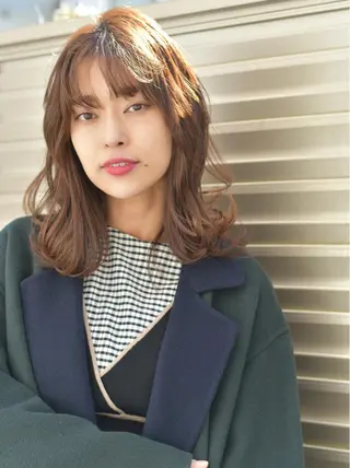 ミディアム 北川 裕暁のヘアスタイル