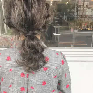 ミディアム カラー ヘアアレンジ Mariana/ 鶴原-ハイライトのヘアスタイル