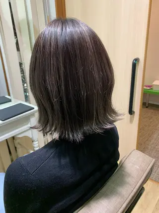 ミディアム カラー 斉藤 陸のヘアスタイル