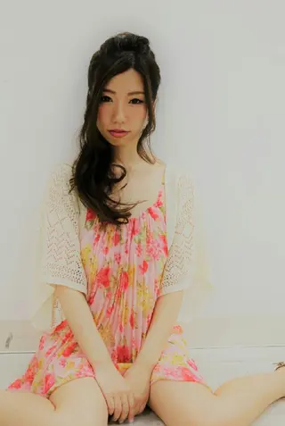 ヘアアレンジ セミロング カラー LAMP HAIR  ランプヘアー所属・徳永 博志のヘアスタイル