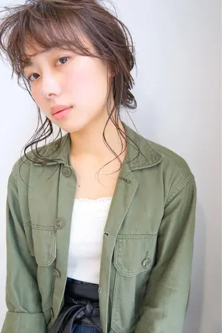 ミディアム カラー 17hairmake&nail所属・小谷 未歩のヘアスタイル