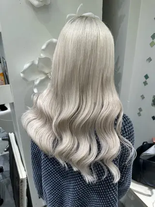 ロング カラー EGO所属・ブリーチカラー💖 rukaのヘアスタイル