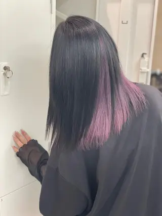 セミロング カラー ショーヤ/ブリーチ /バレイヤージュのヘアスタイル