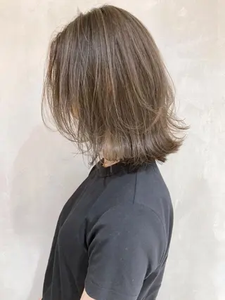 ミディアム カラー パーマ ヘアアレンジ ITbyALBUM 浦和店のヘアスタイル