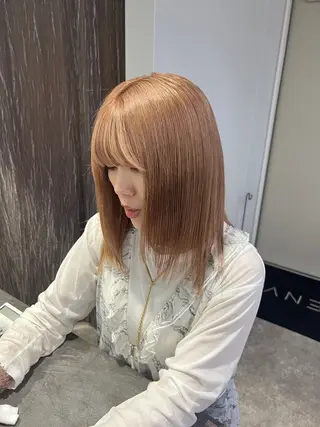 セミロング 宮城 萌のヘアスタイル