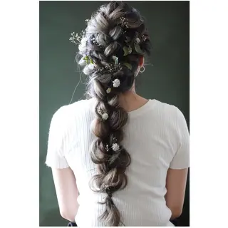 ロング ヘアアレンジ 鈴木 沙羅のマツエク・マツパデザイン