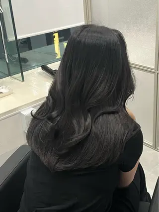 セミロング カラー marshu所属・ワンホンへア/ 大阪/nanaのヘアスタイル