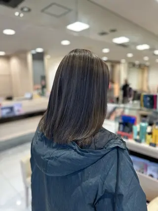 ミディアム カラー クロスパーマ/うる艶 カラー/Kurumiのヘアスタイル