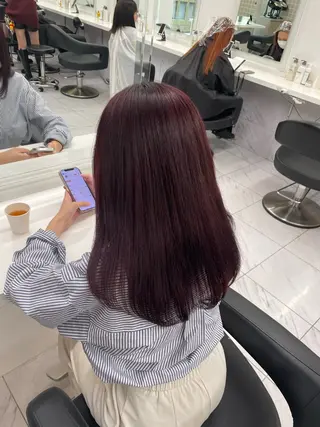 ロング カラー ヘアアレンジ 💗横浜美容室 💗HARUNAのヘアスタイル