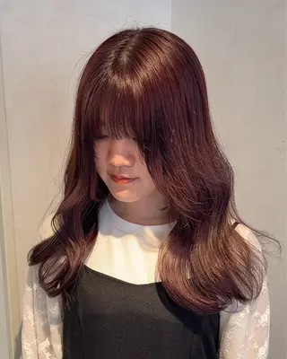 セミロング カラー 透明感カラー/ ダブルカラー /ソラのヘアスタイル