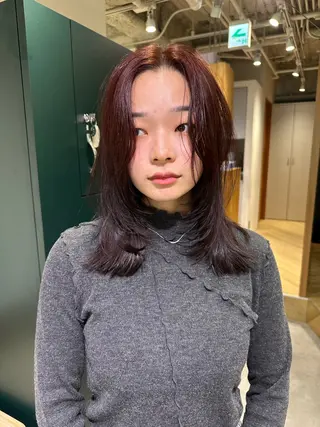 ミディアム sea by luvismけやき通り2号店所属・ボブ/ショート/ 縮毛矯正/岸本恭明のヘアスタイル