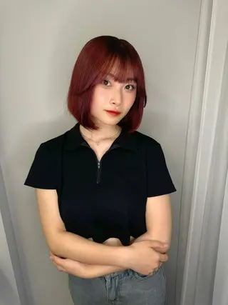 ミディアム Ayuki /福岡美容室のヘアスタイル